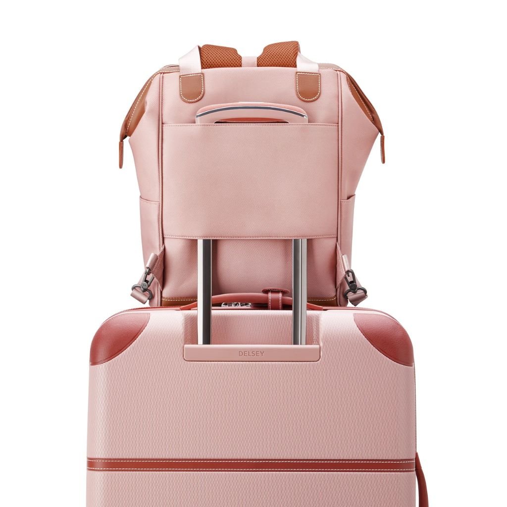 Delsey Chatelet Air 2.0 14" Laptop Tote Backpack - Pink - Love Luggage