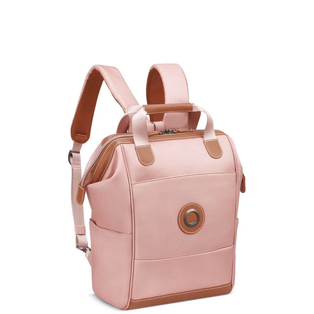 Delsey Chatelet Air 2.0 14" Laptop Tote Backpack - Pink - Love Luggage
