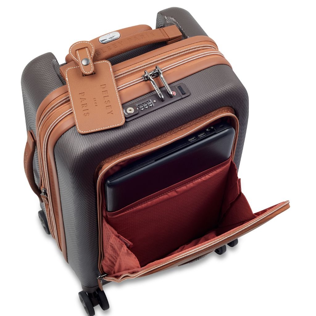Delsey Chatelet Air 2.0 55cm Business Cabin Luggage - Chocolate - Love Luggage