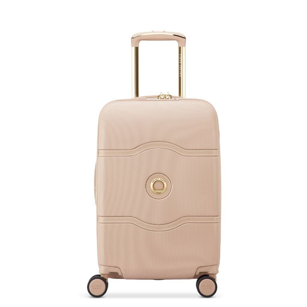 Delsey Chatelet Air 2.0 55cm Carry On Luggage - Beige Rose - Love Luggage