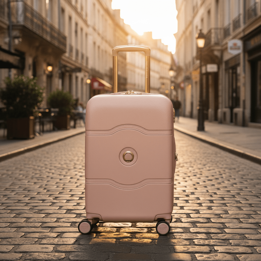 Delsey Chatelet Air 2.0 55cm Carry On Luggage - Beige Rose - Love Luggage