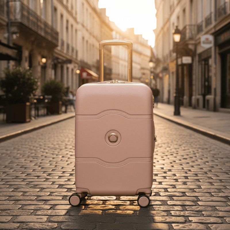 Delsey Chatelet Air 2.0 55cm Carry On Luggage - Beige Rose - Love Luggage