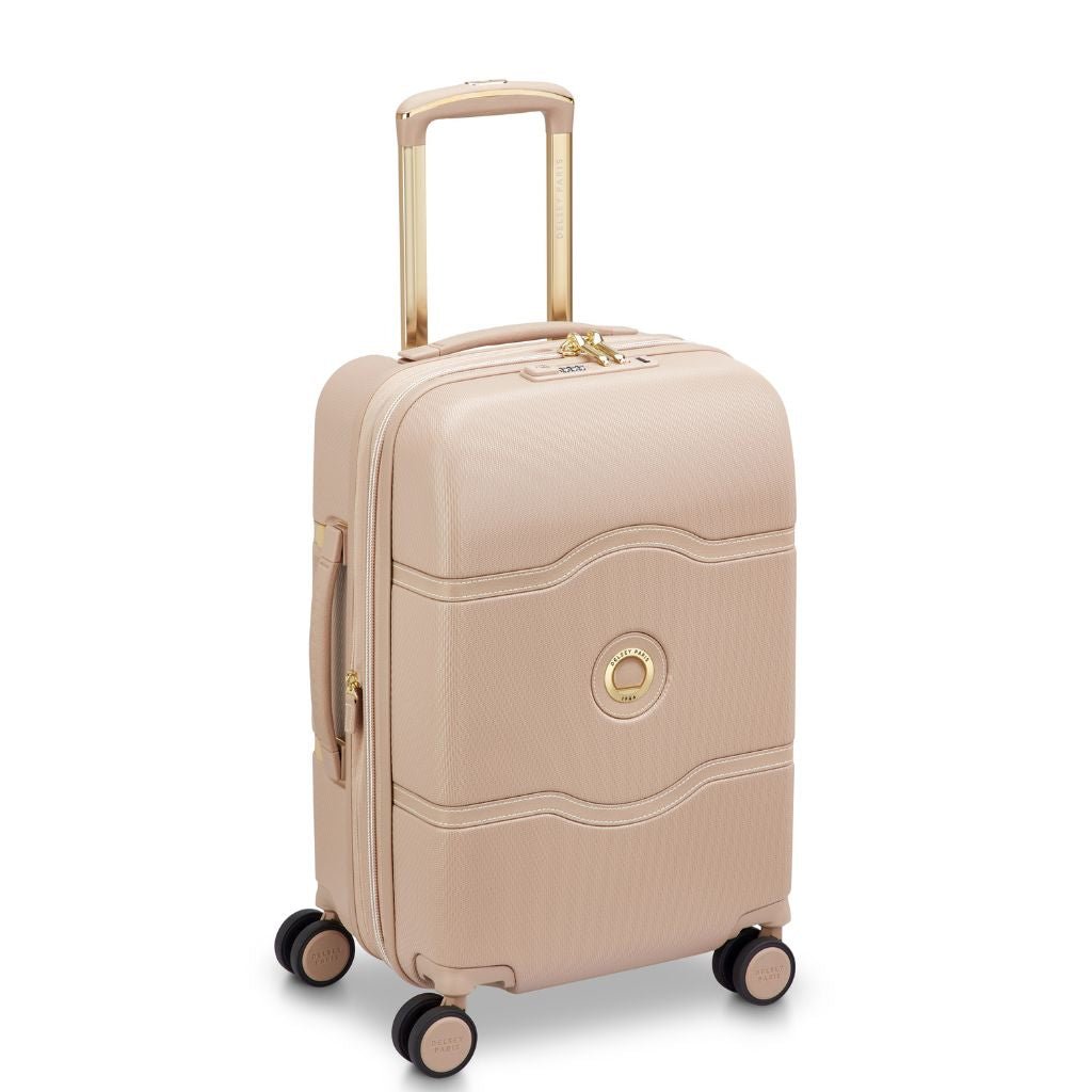 Delsey Chatelet Air 2.0 55cm Carry On Luggage - Beige Rose - Love Luggage