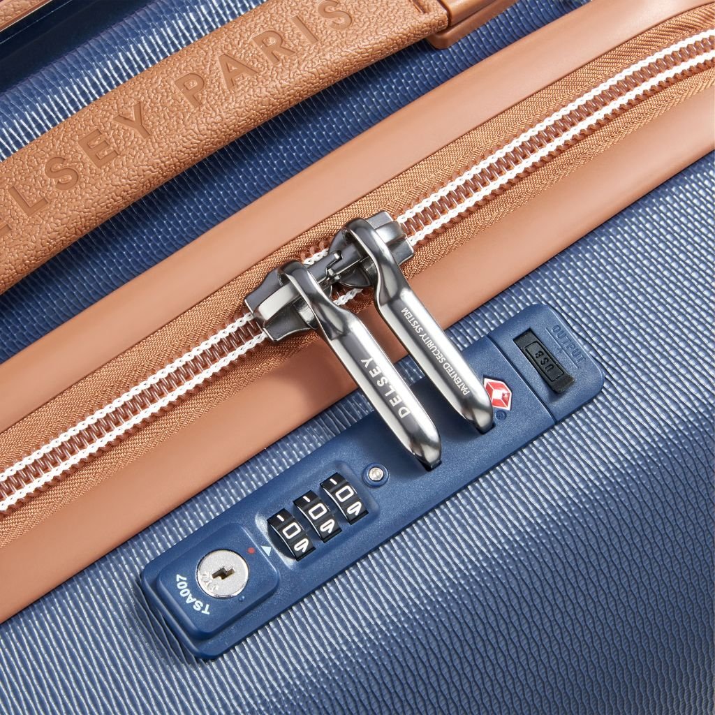 Delsey Chatelet Air 2.0 55cm Carry On Luggage - Navy Blue - Love Luggage