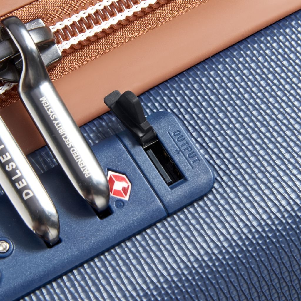 Delsey Chatelet Air 2.0 55cm Carry On Luggage - Navy Blue - Love Luggage