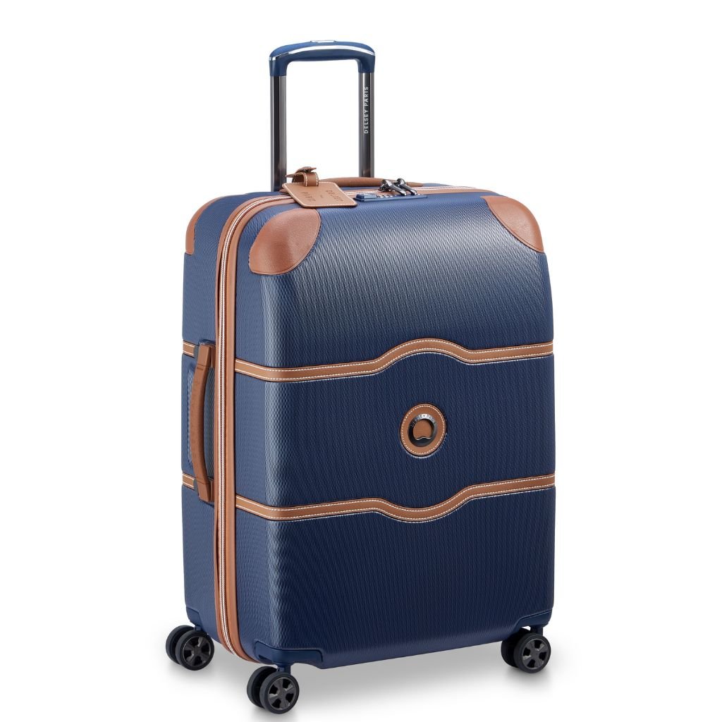 Delsey Chatelet Air 2.0 66cm Medium Luggage - Navy Blue - Love Luggage