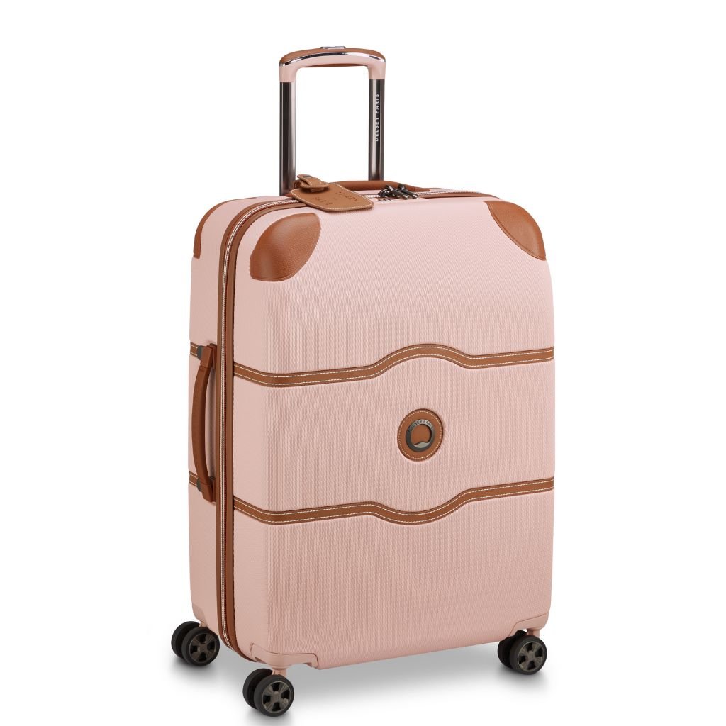Delsey Chatelet Air 2.0 66cm Medium Luggage - Pink - Love Luggage