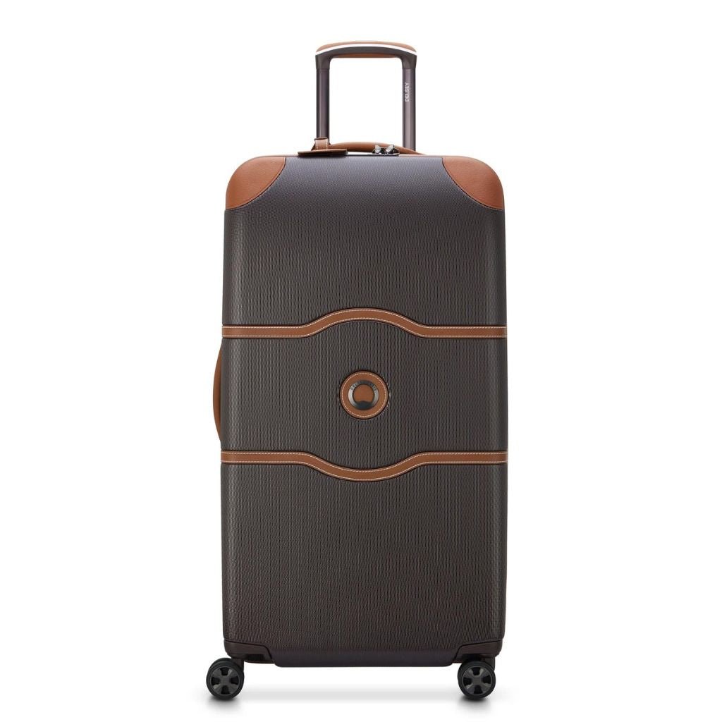Delsey Chatelet Air 2.0 80cm Large Luggage Trunk - Chocolate - Love Luggage