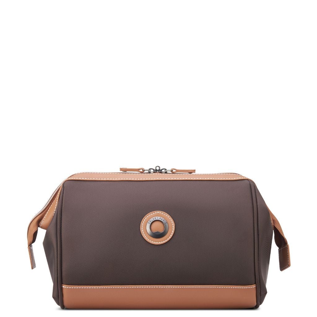 Delsey Chatelet Air 2.0 Toiletry Bag - Chocolate - Love Luggage