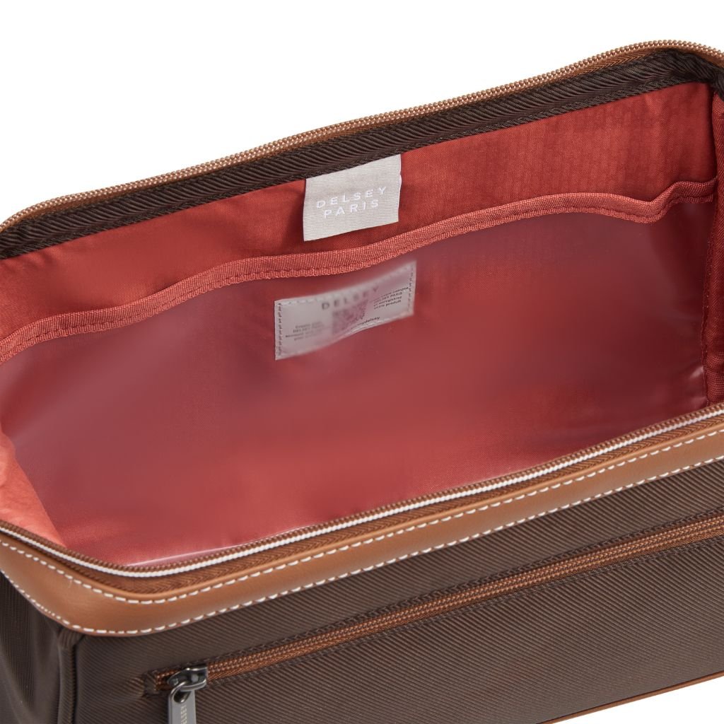 Delsey Chatelet Air 2.0 Toiletry Bag - Chocolate - Love Luggage