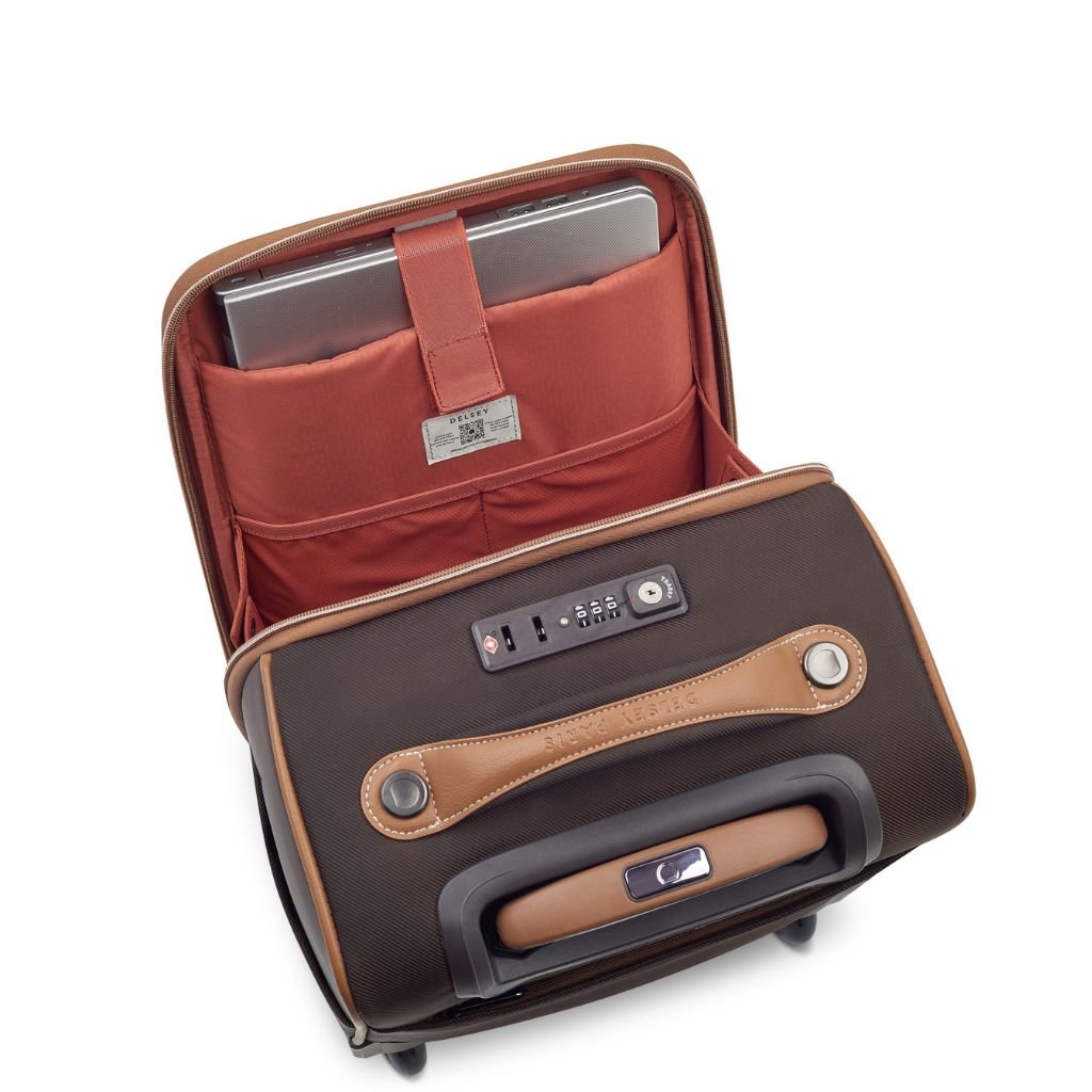 Delsey Chatelet Air 2.0 Underseat Bag With Laptop Sleeve - Chocolate - Love Luggage