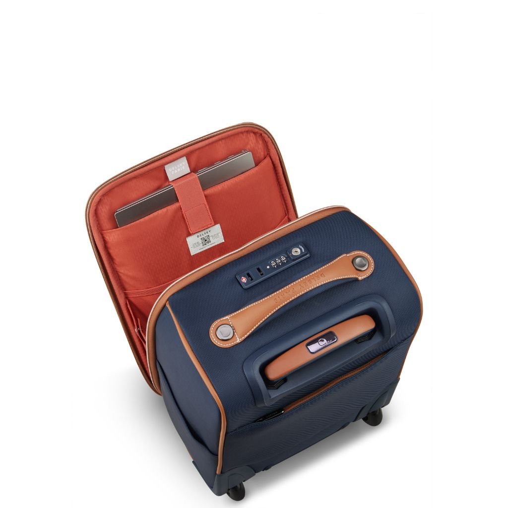 Delsey Chatelet Air 2.0 Underseat Bag With Laptop Sleeve - Navy - Love Luggage