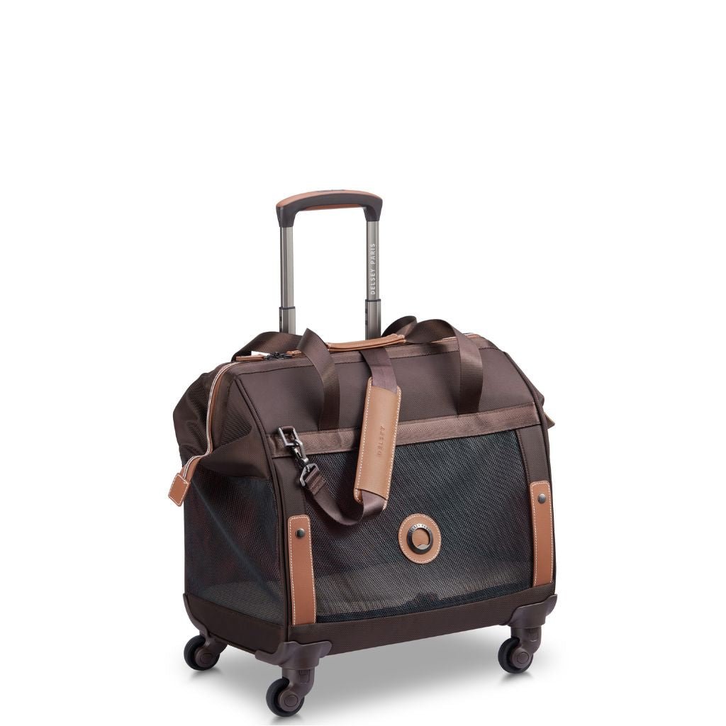 Delsey Chatelet Air 2.0 Wheeled Pet Travel Bag - Chocolate - Love Luggage