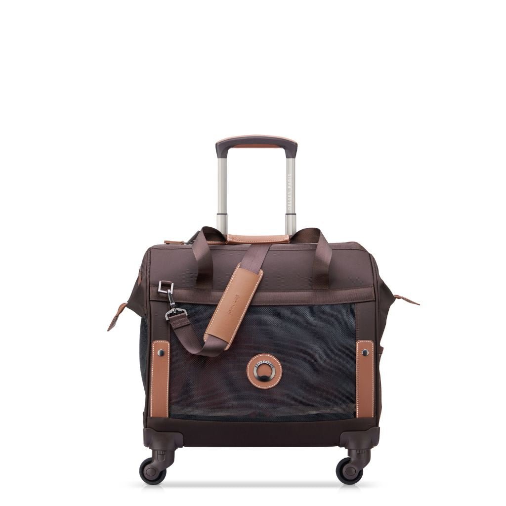 Delsey Chatelet Air 2.0 Wheeled Pet Travel Bag - Chocolate - Love Luggage