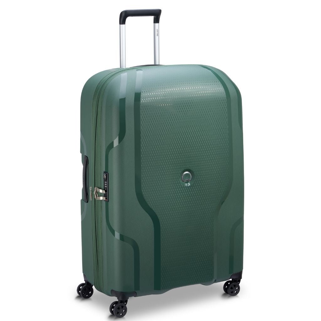 Delsey Clavel 83cm MR Large Hardsided Spinner Luggage - Deep Green - Love Luggage