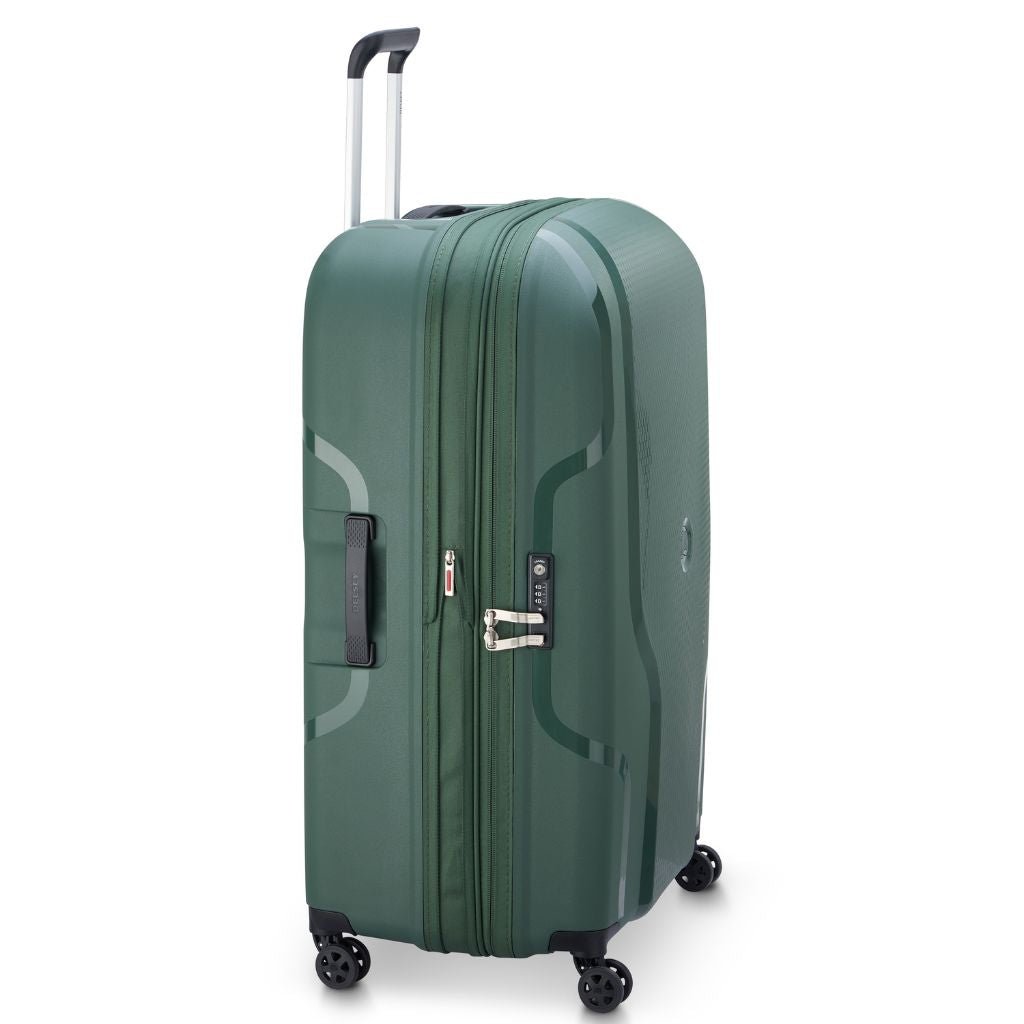 Delsey Clavel 83cm MR Large Hardsided Spinner Luggage - Deep Green - Love Luggage