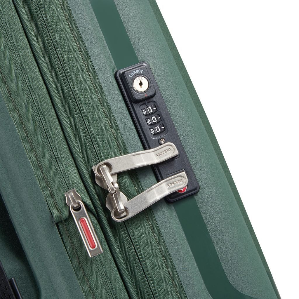 Delsey Clavel 83cm MR Large Hardsided Spinner Luggage - Deep Green - Love Luggage