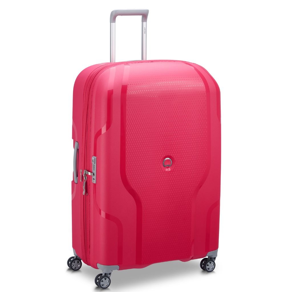 Delsey Clavel 83cm MR Large Hardsided Spinner Luggage - Magenta - Love Luggage