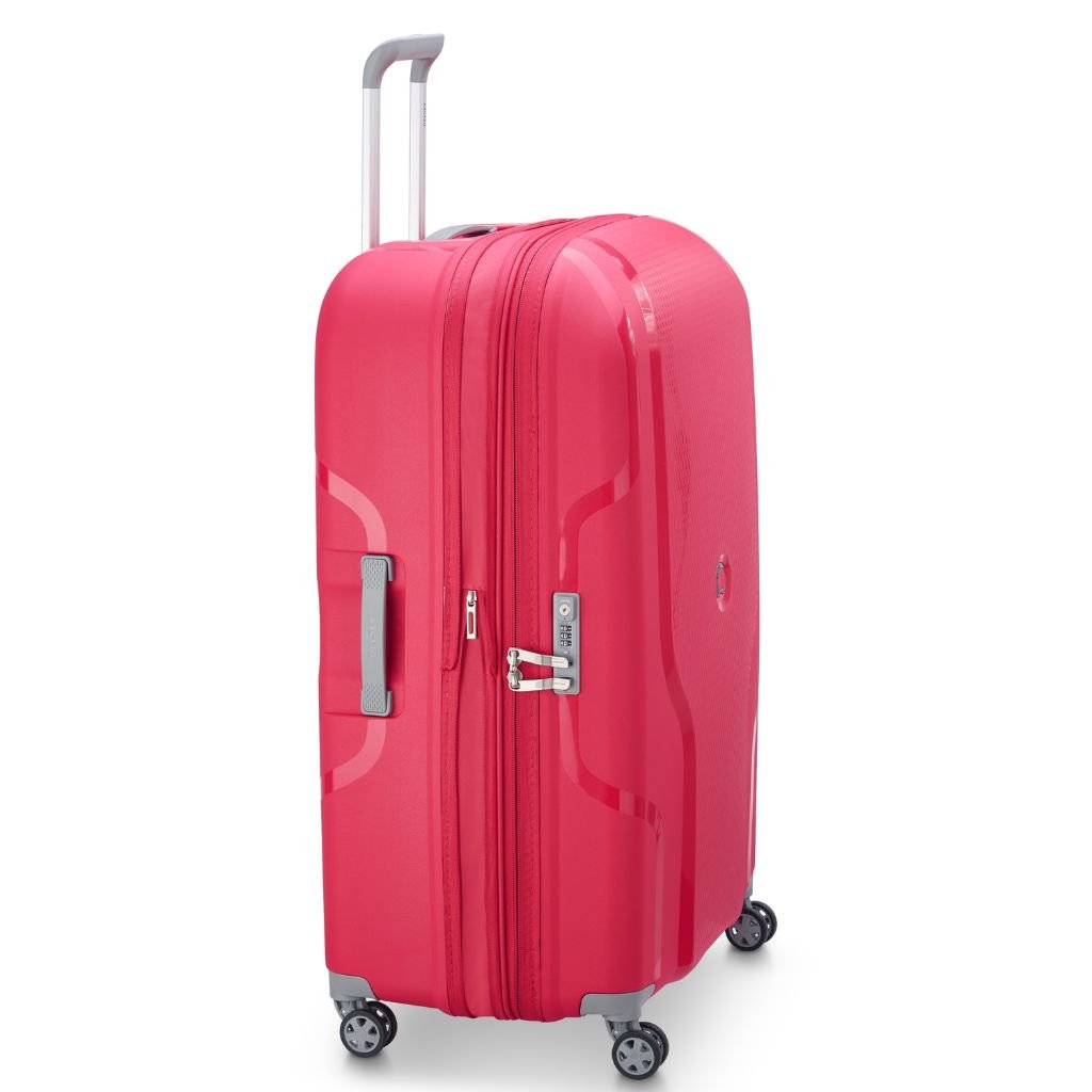 Delsey Clavel 83cm MR Large Hardsided Spinner Luggage - Magenta - Love Luggage
