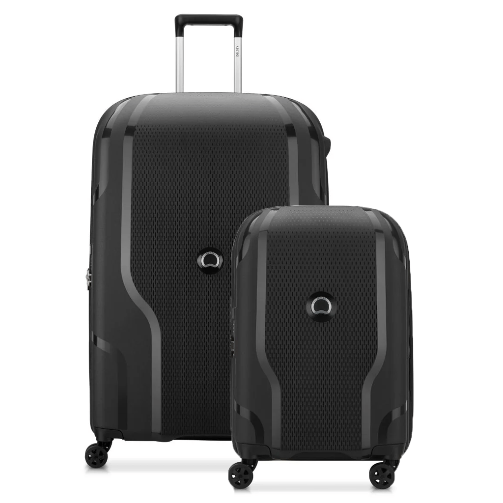 Delsey Clavel MR 2 Piece Hardsided Luggage Duo - Black - Love Luggage