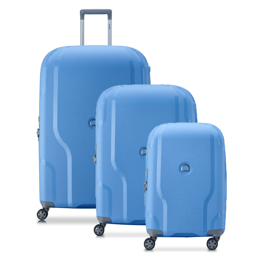 Delsey Clavel MR 3 Piece Hardsided Luggage Set - Lavender Blue - Love Luggage