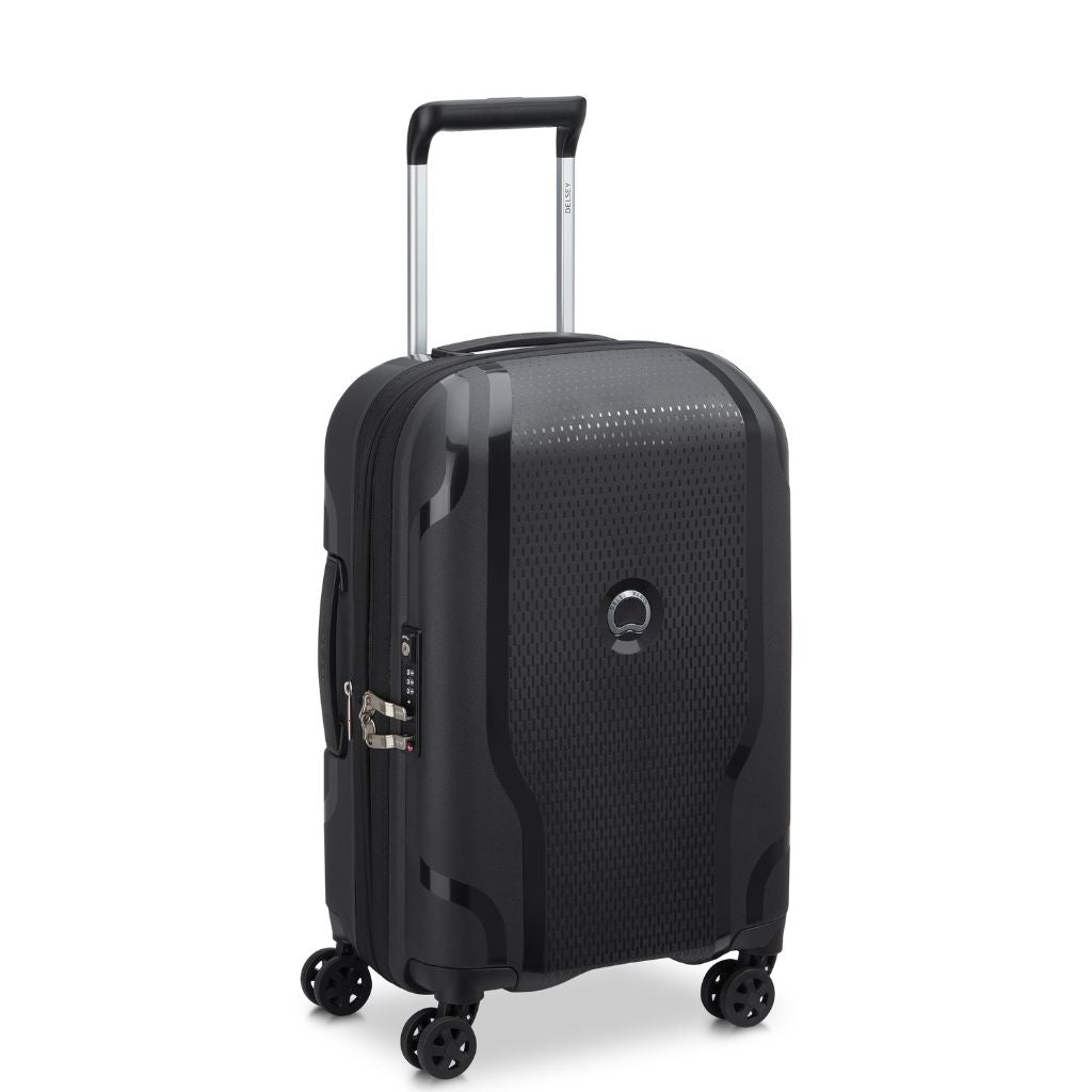 Delsey Clavel MR 55cm Carry On Luggage - Black - Love Luggage