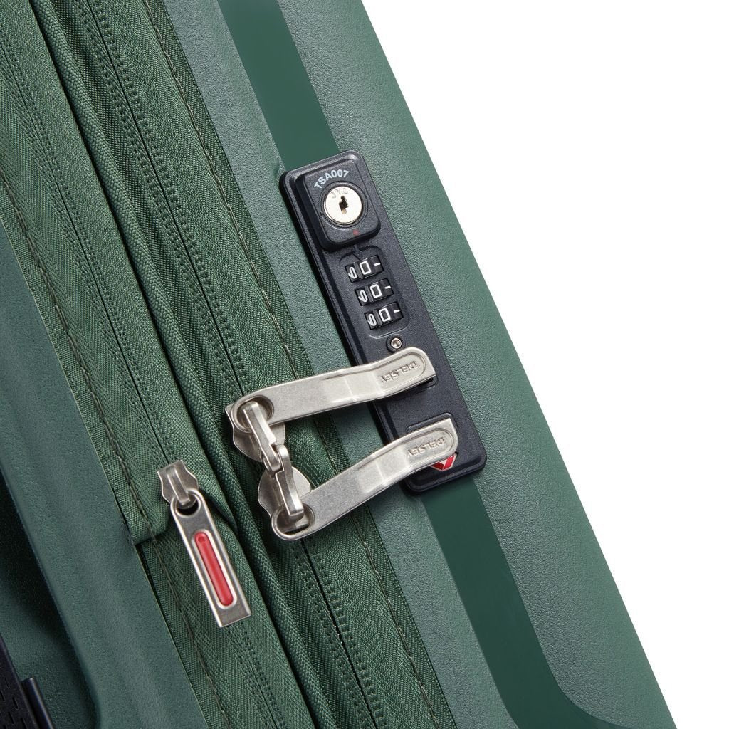 Delsey Clavel MR 55cm Carry On Luggage - Deep Green - Love Luggage