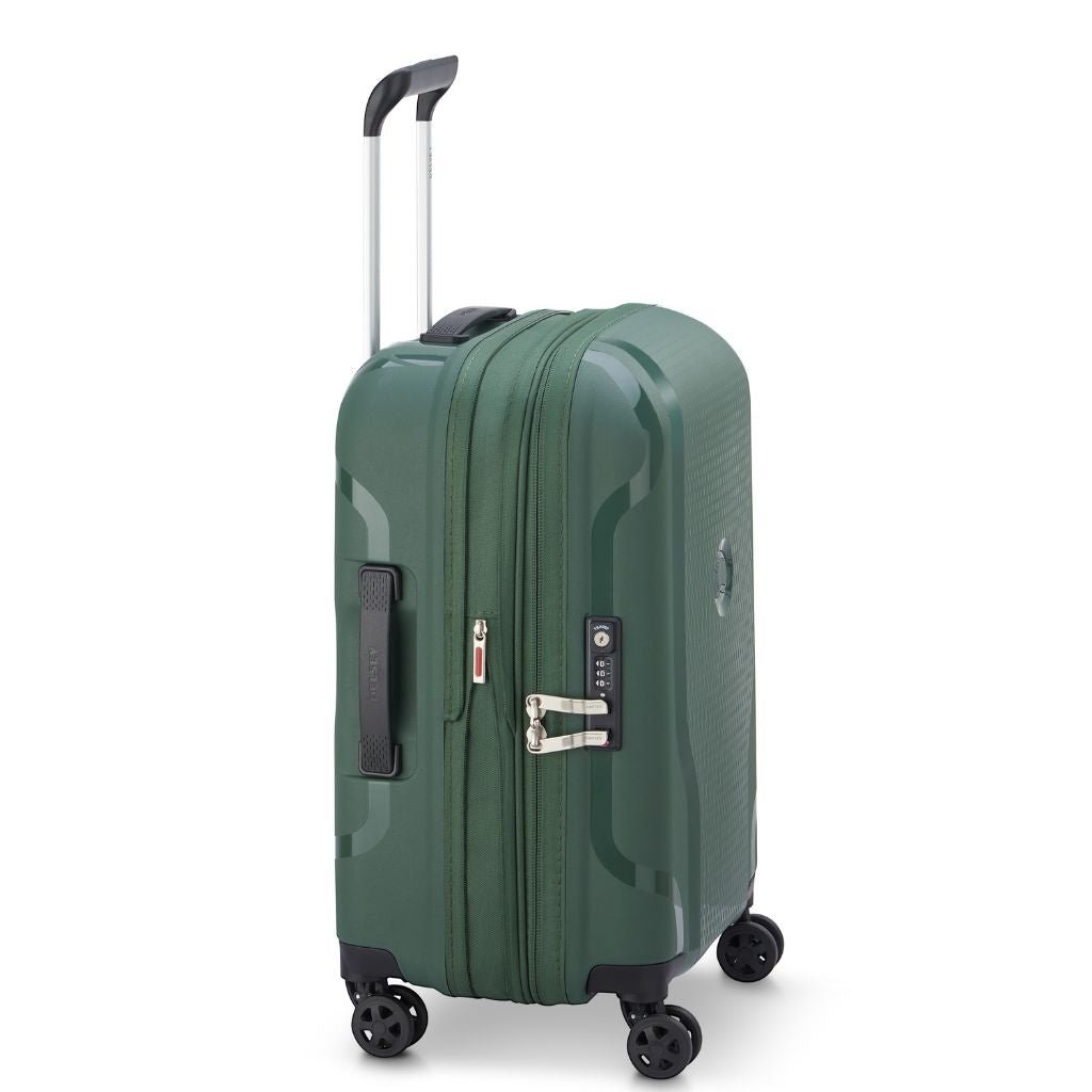 Delsey Clavel MR 55cm Carry On Luggage - Deep Green - Love Luggage