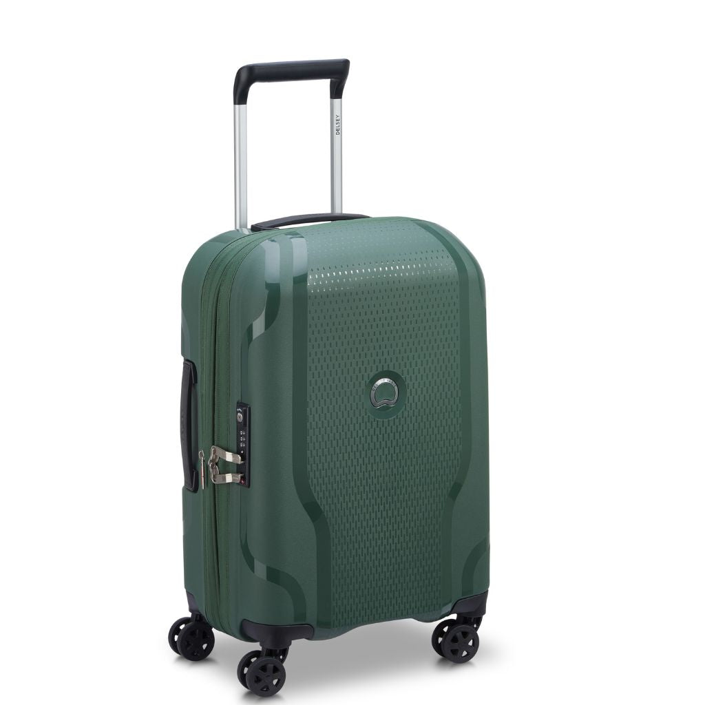 Delsey Clavel MR 55cm Carry On Luggage - Deep Green - Love Luggage