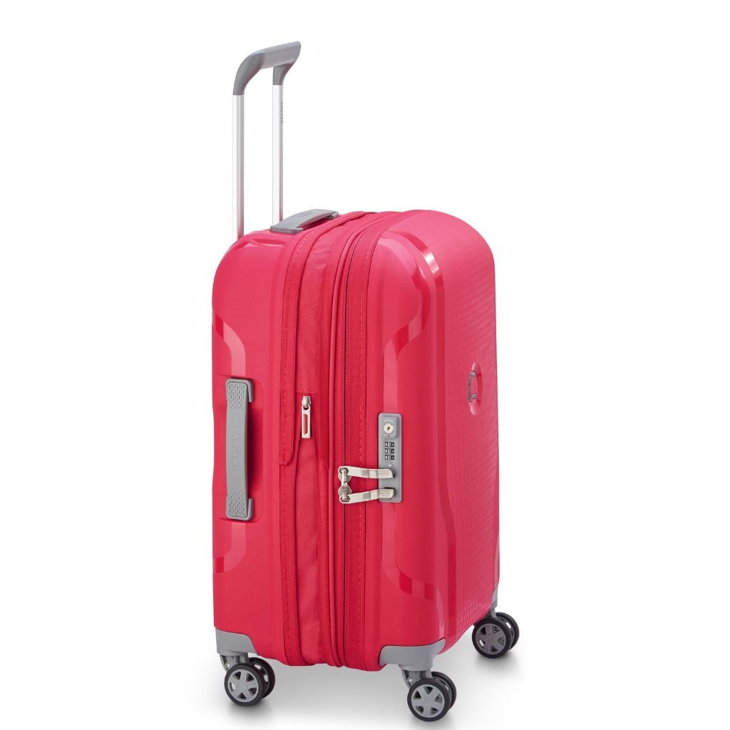 Delsey Clavel MR 55cm Carry On Luggage - Magenta - Love Luggage