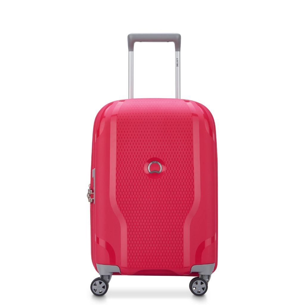 Delsey Clavel MR 55cm Carry On Luggage - Magenta - Love Luggage