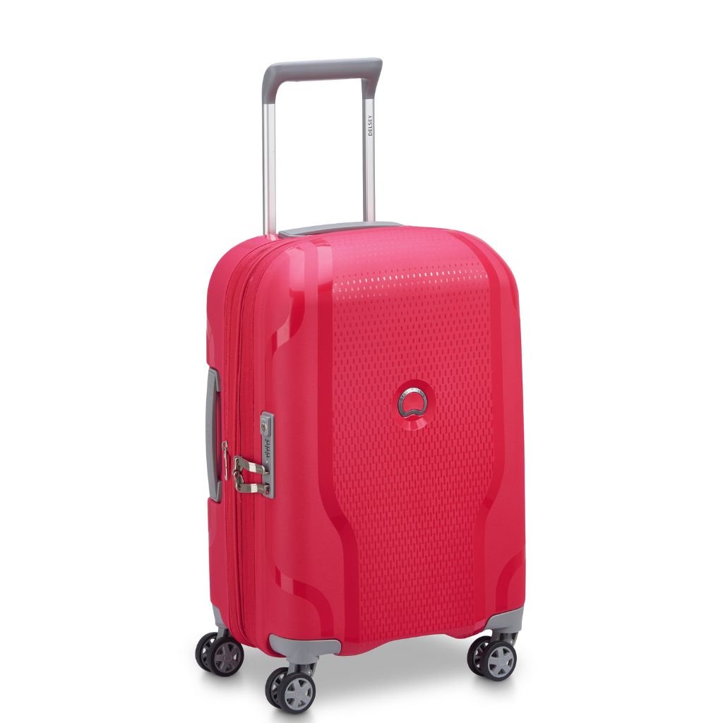 Delsey Clavel MR 55cm Carry On Luggage - Magenta - Love Luggage