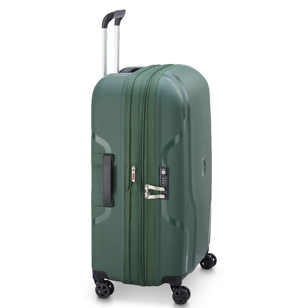 Delsey Clavel MR 71cm Medium Hardsided Spinner Luggage - Deep Green - Love Luggage