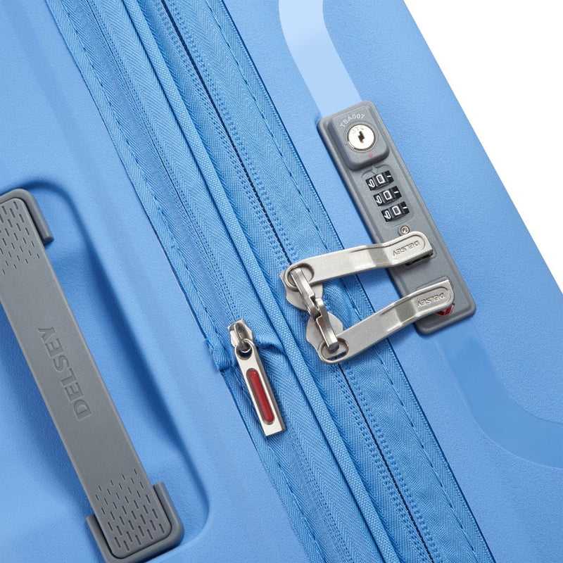 Delsey Clavel MR 71cm Medium Hardsided Spinner Luggage - Lavender Blue - Love Luggage