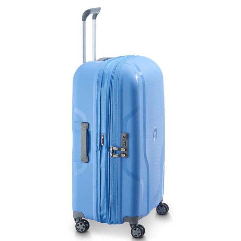 Delsey Clavel MR 71cm Medium Hardsided Spinner Luggage - Lavender Blue - Love Luggage