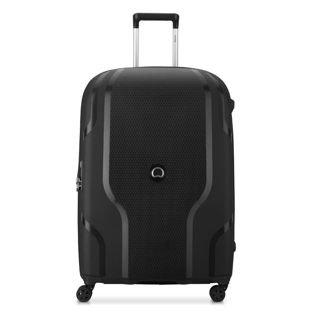 Delsey Clavel MR 76cm Medium Hardsided Spinner Luggage - Black - Love Luggage