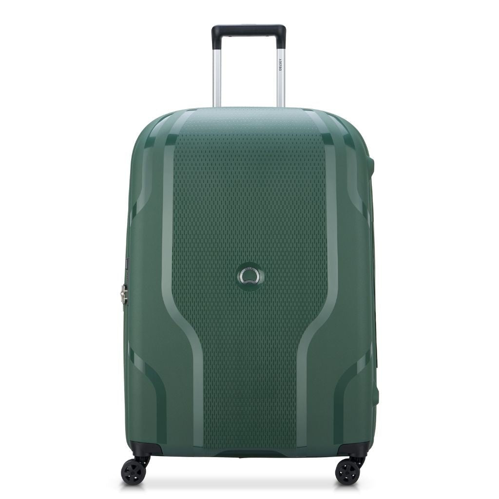 Delsey Clavel MR 76cm Medium Hardsided Spinner Luggage - Deep Green - Love Luggage