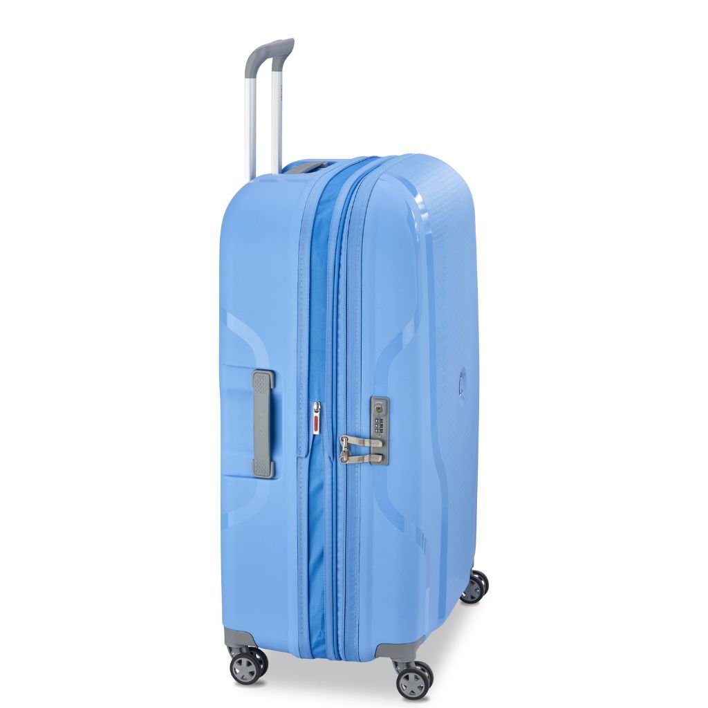 Delsey Clavel MR 76cm Medium Hardsided Spinner Luggage - Lavender Blue - Love Luggage