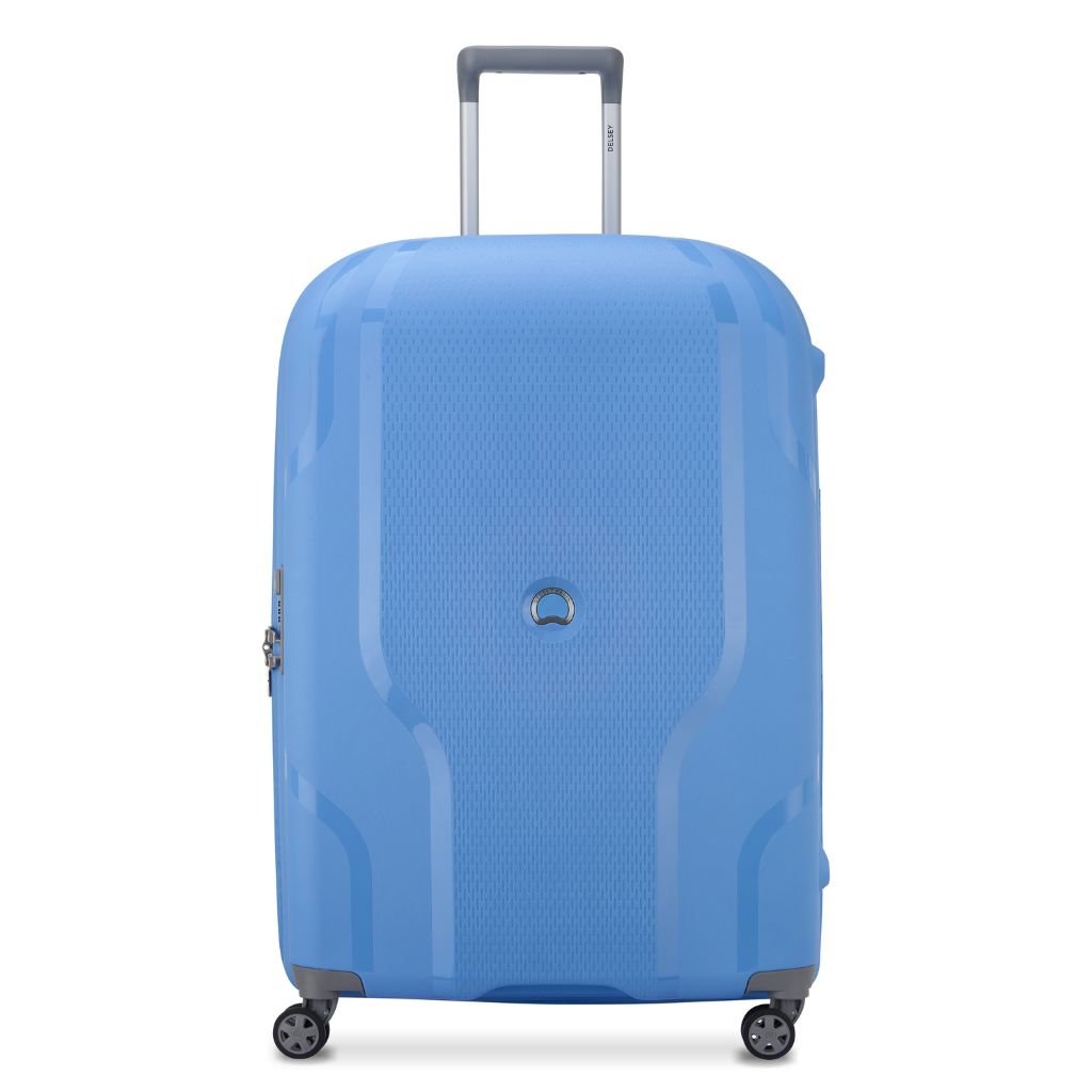 Delsey Clavel MR 76cm Medium Hardsided Spinner Luggage - Lavender Blue - Love Luggage