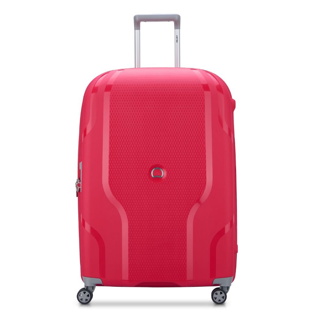 Delsey Clavel MR 76cm Medium Hardsided Spinner Luggage - Magenta - Love Luggage