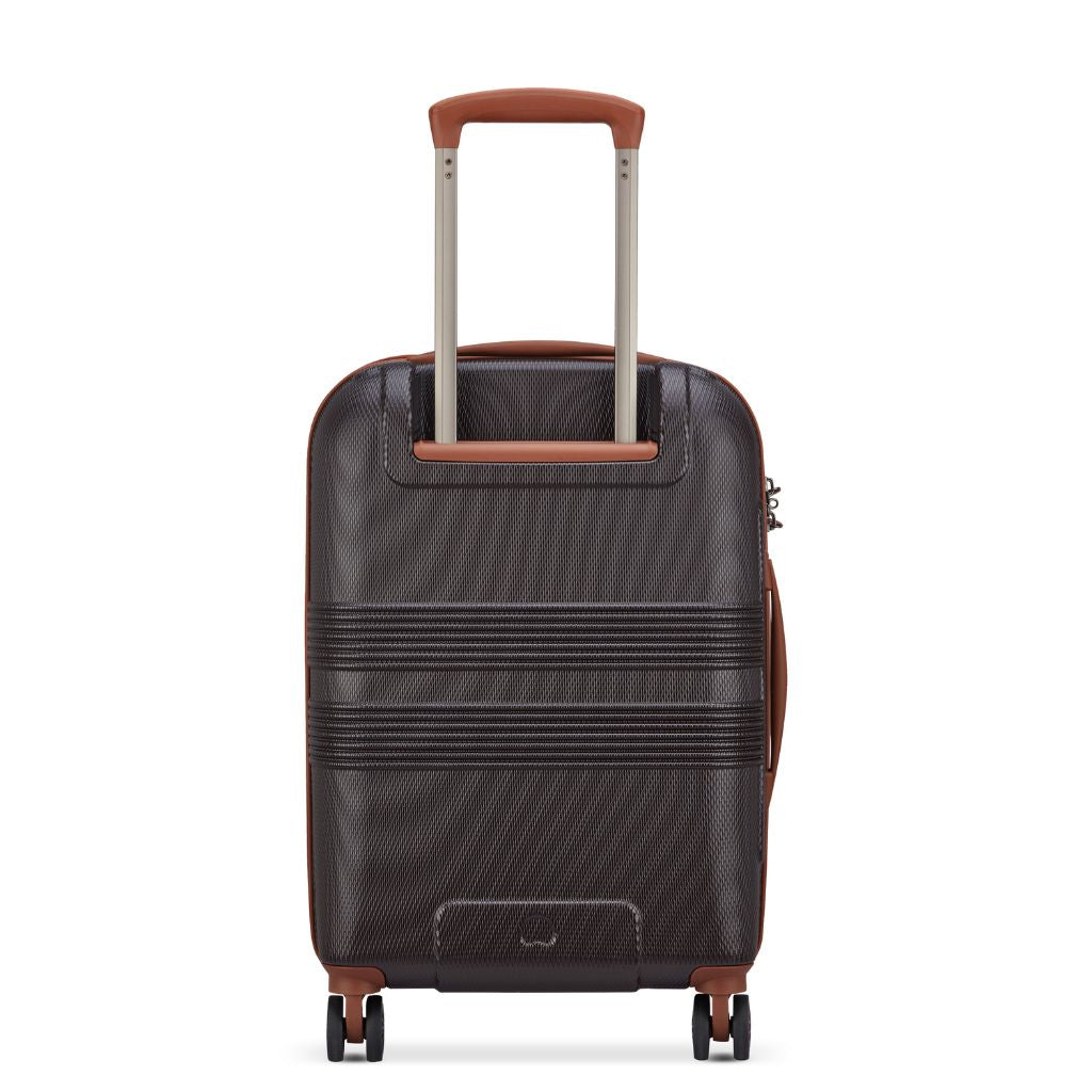 Delsey Flanerie Expandable 55cm Carry On Suitcase - Brown - Love Luggage