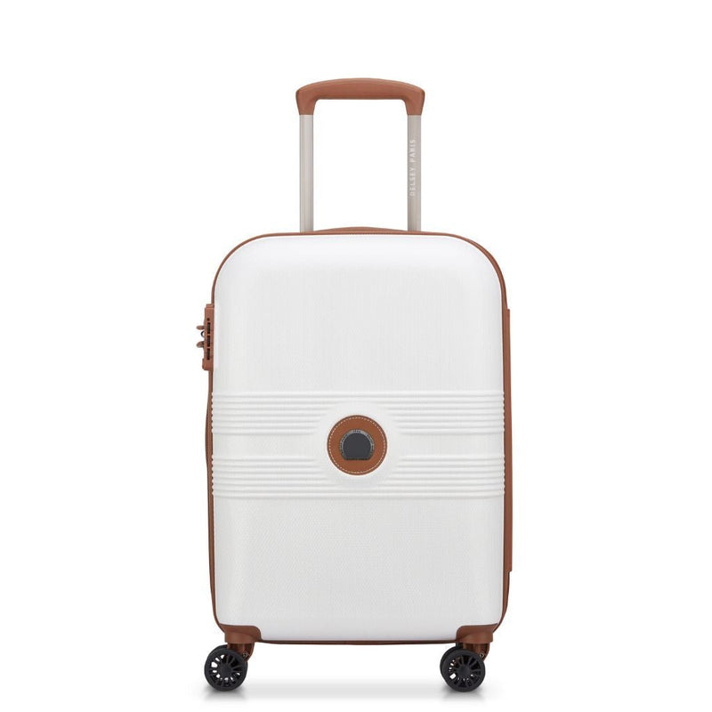Delsey Flanerie Expandable 55cm Carry On Suitcase - Champagne - Love Luggage