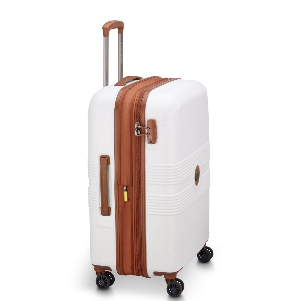Delsey Flanerie Expandable 65cm Medium Suitcase - Champagne - Love Luggage