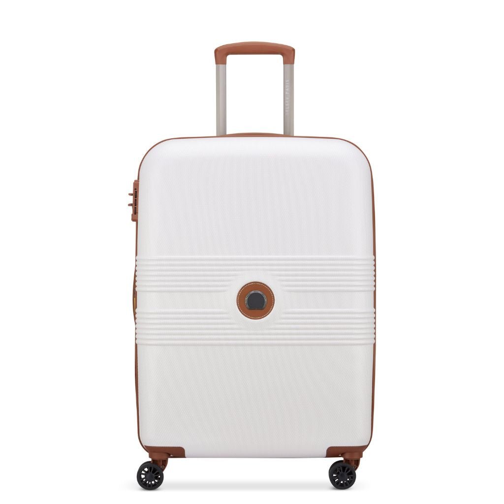 Delsey Flanerie Expandable 65cm Medium Suitcase - Champagne - Love Luggage
