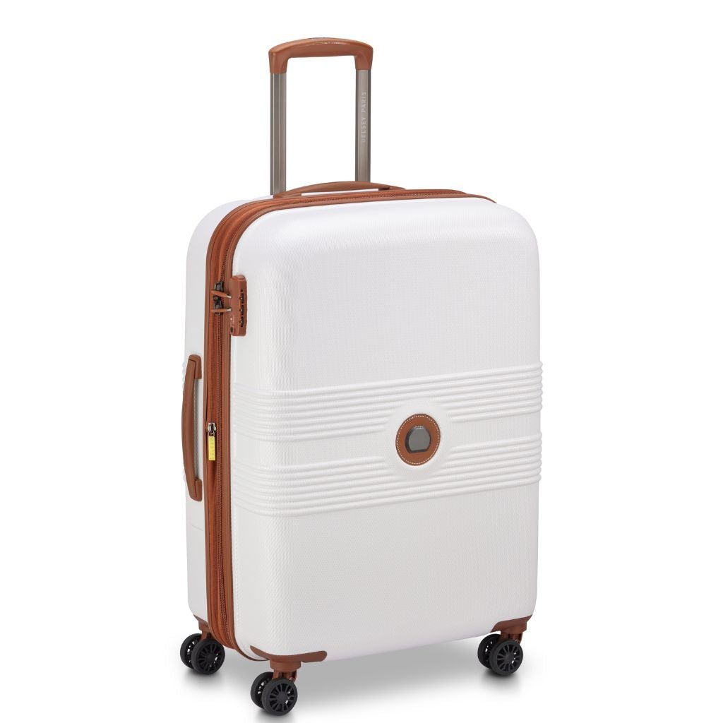 Delsey Flanerie Expandable 65cm Medium Suitcase - Champagne - Love Luggage