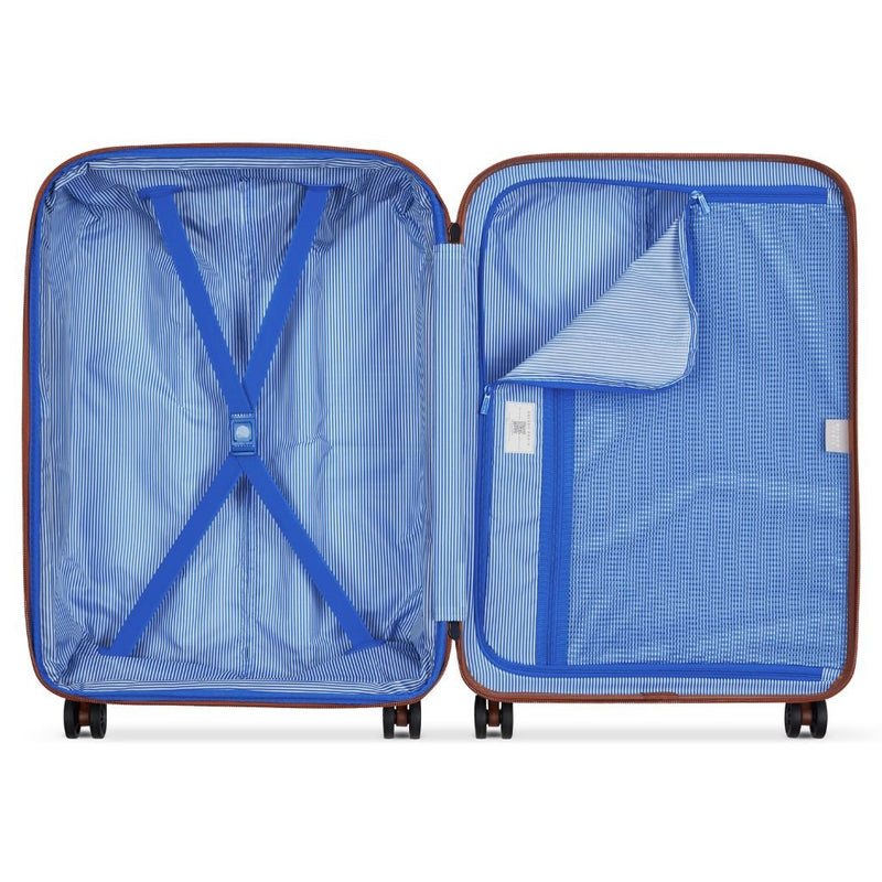 Delsey Flanerie Expandable 76cm Large Suitcase - Brown - Love Luggage
