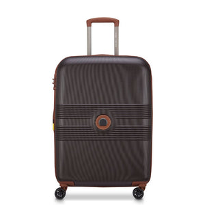 Delsey Flanerie Expandable 76cm Large Suitcase - Brown - Love Luggage
