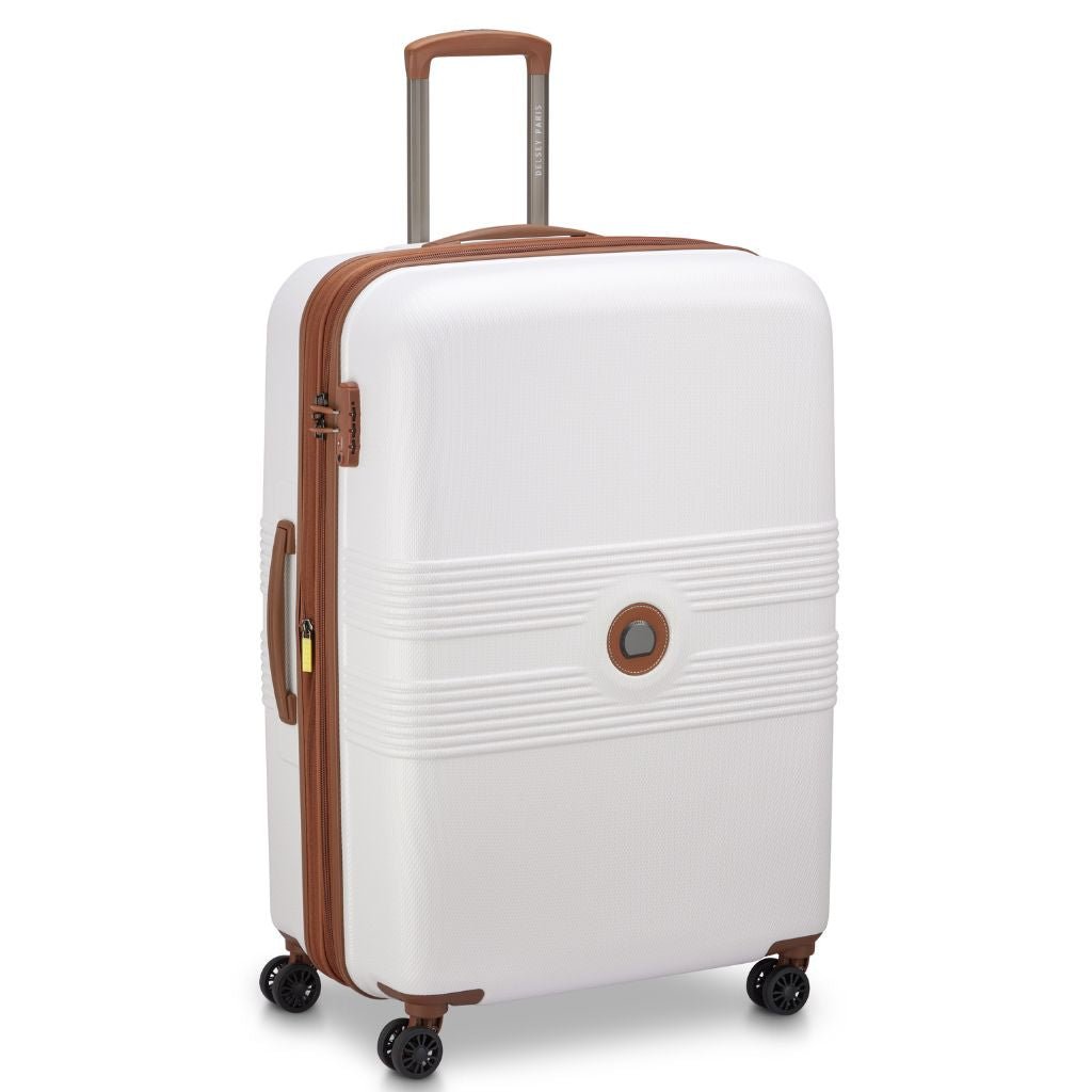 Delsey Flanerie Expandable 76cm Large Suitcase - Champagne - Love Luggage