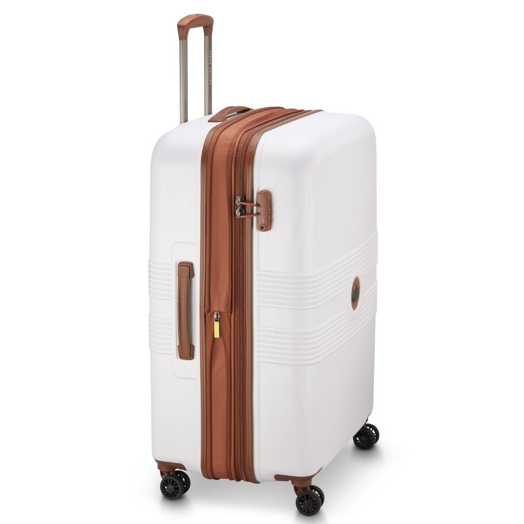 Delsey Flanerie Expandable 76cm Large Suitcase - Champagne - Love Luggage