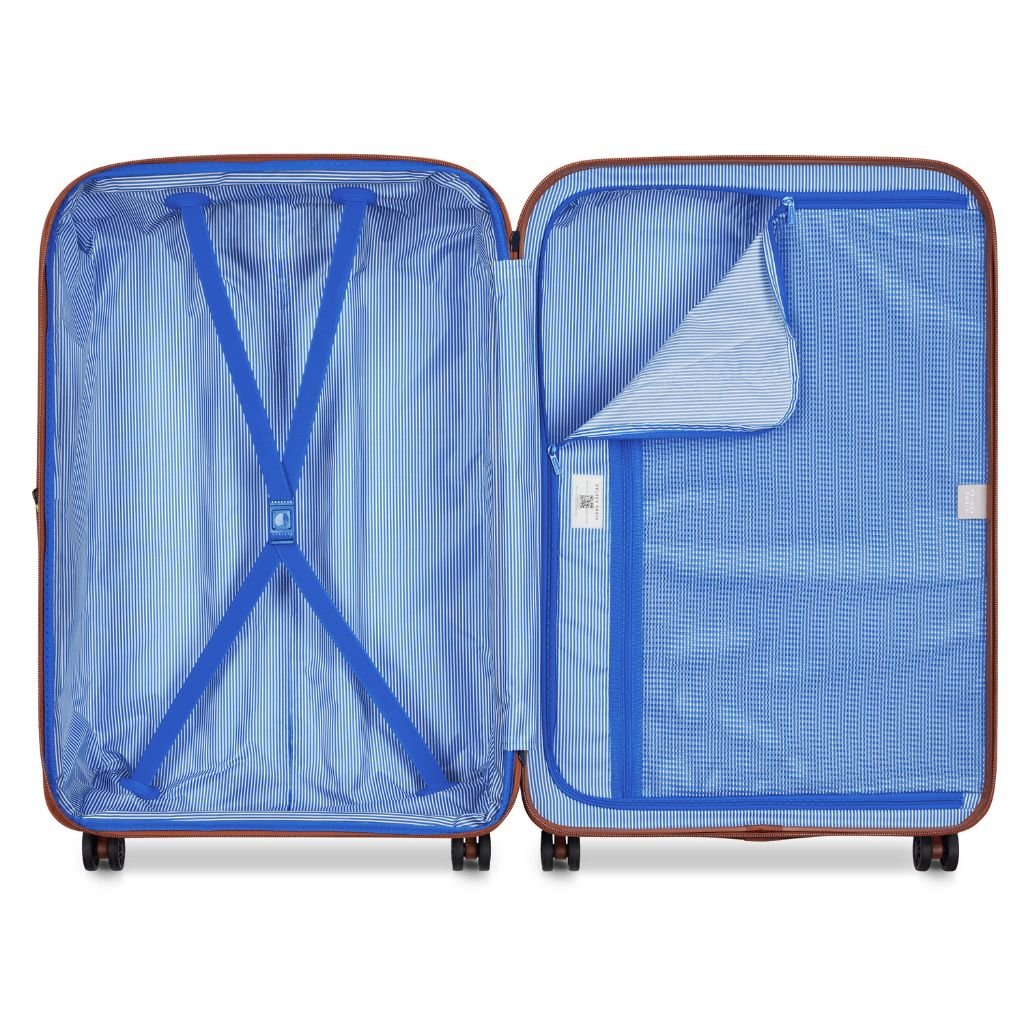 Delsey Flanerie Expandable 76cm Large Suitcase - Champagne - Love Luggage